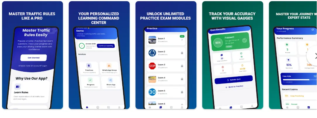 Rwanda Traffic Rule app screenshot